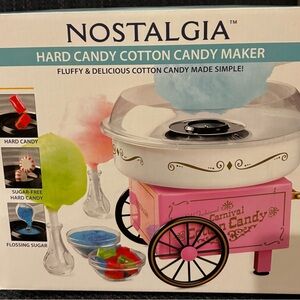 NWT In sealed box Nostalgia Hard Candy Cotton Candy Maker
